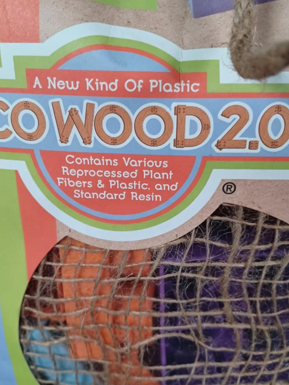 NIB Eco Wood Bag of 70 Construction Building Blocks Roo Crew